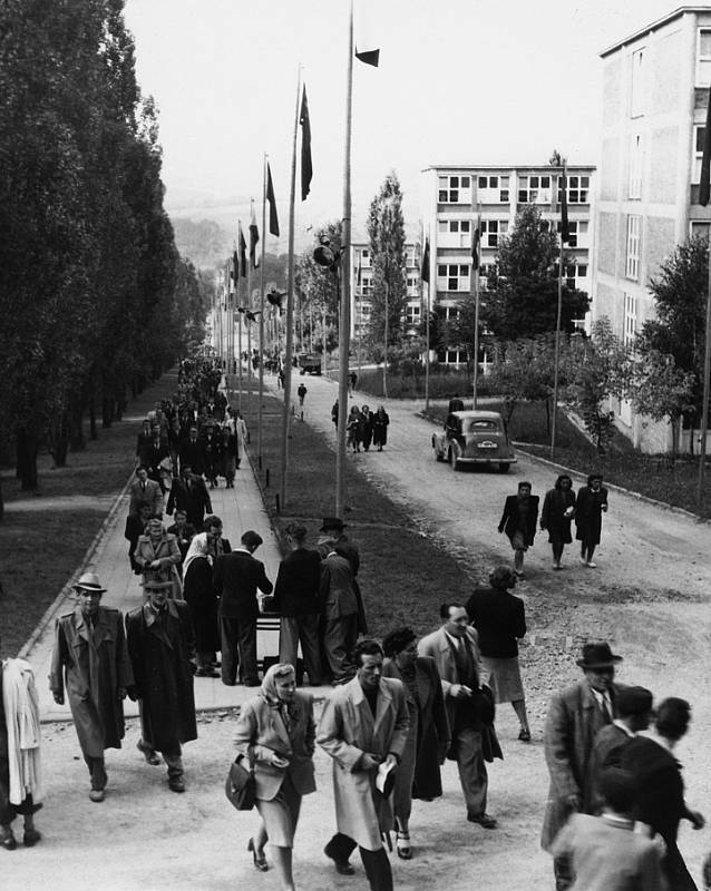 Zlínští filmoví diváci přicházejí na zahájení I. FFP do Letního kina.