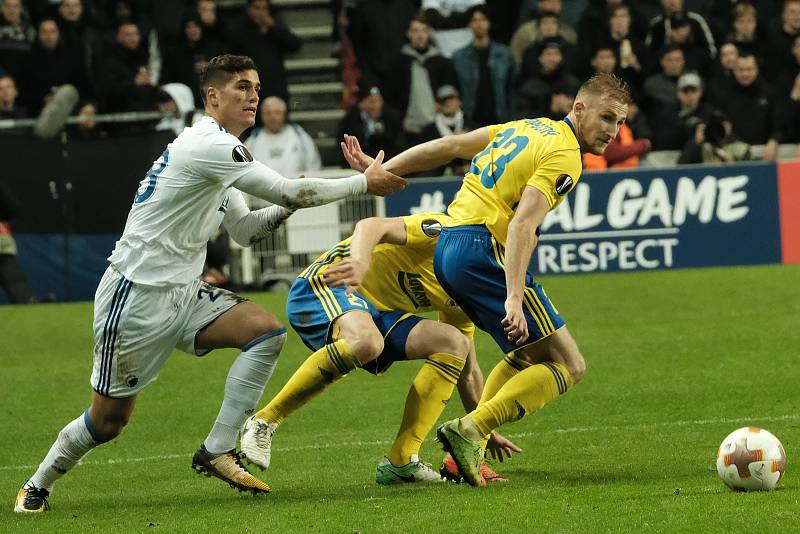 Fotbalisté Zlína v základní skupině Evropské ligy dál čekají na první výhru. Fastav ve 4. kole prohrál v Dánsku s FC Kodaň 0:2.