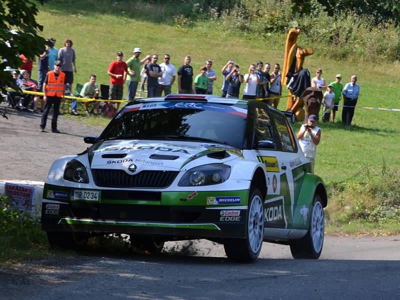 Barum Rally: Průjezd 3 RZ Troják. Na snímku Jan Kopecký