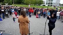Demonstrace za nezávislost justice ve Zlíně, 13.5.2019