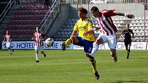 Fotbalisté Zlína ve druholigovém zápase prohráli na Viktorii Žižkov 0:1.