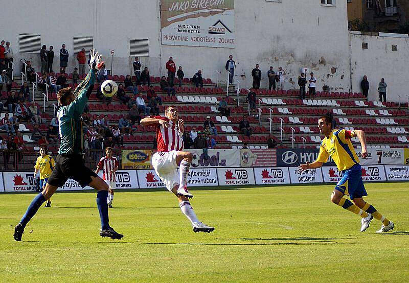 Fotbalisté Zlína ve druholigovém zápase prohráli na Viktorii Žižkov 0:1.