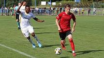 Fotbalisté Zlína (bílé dresy) ve středečním přípravném zápase zdolali druholigový Vyškov 3:0.