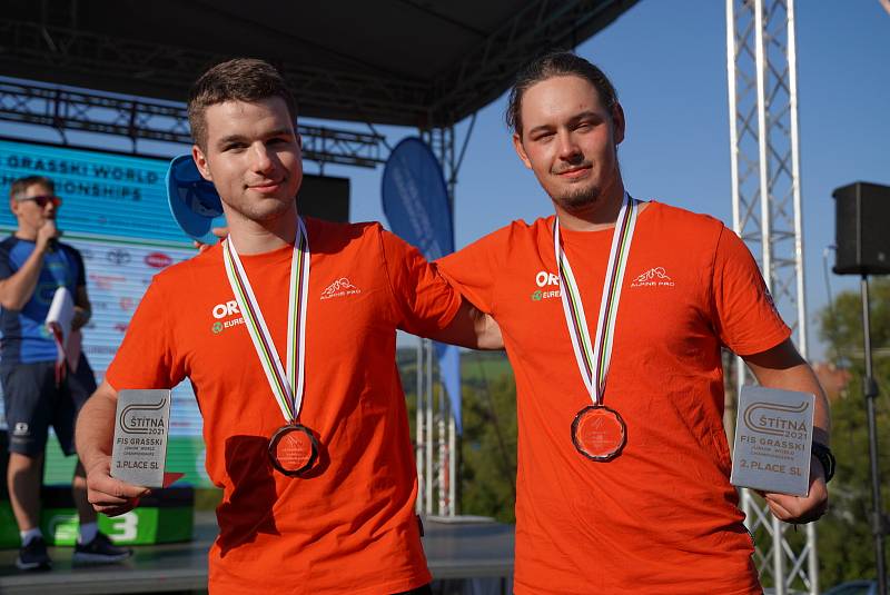 Dnešní medailisté Filip Machů a Jan Borák.
