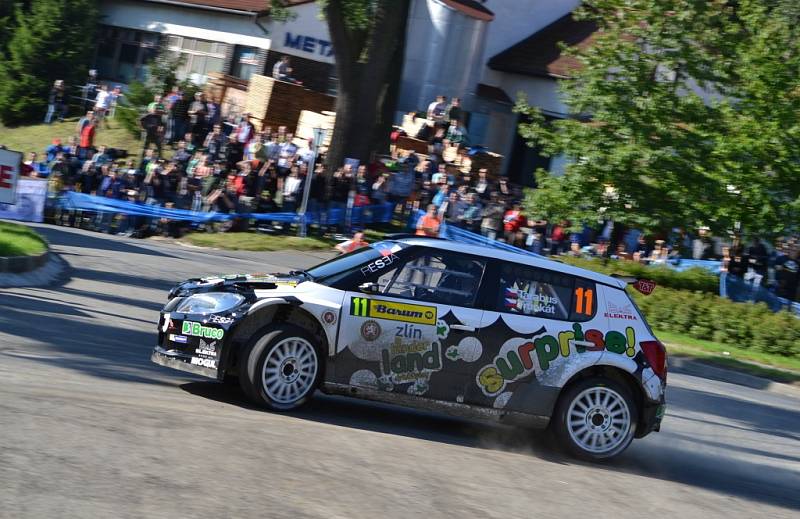 Páteční kvalifikační zkouška a shakedown před zahájením 44. ročníku Barum Czech Rally Zlín