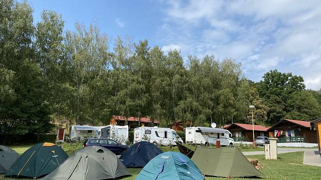 Kempy ve Zlínském kraji se v roce 2021 těší oblibě turistů. Na snímku Eurocamping Bojkovice.