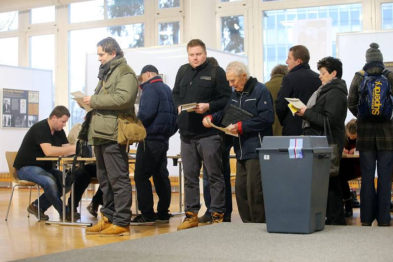 Prezidentské volby 2018 volební okrsek Zlín 1