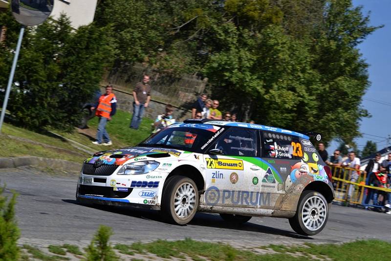 Páteční kvalifikační zkouška a shakedown před zahájením 44. ročníku Barum Czech Rally Zlín