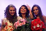Galavečer finále Miss Academia 2012 ve Zlíně. Zleva Lucie Kluková, Veronika Kožíšková a Elizabeth Drobotová