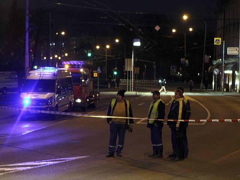 Havárie domu v rekonstrukci na Sokolské ulici ve Zlíně.  Odklon dopravy.