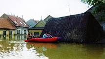 Povodně v Tlumačově v roce 1997