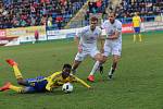 Fastav Zlín (ve žlutém) proti FC Slovácko