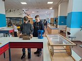 Exkurze školáků z Luhačovic do Technického muzea v Brně.