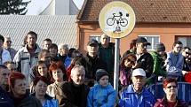 Slavnostní poklepání základního kamene regionální cyklostezky č. 471 Zlín-Otrokovice v Otrokovicích.