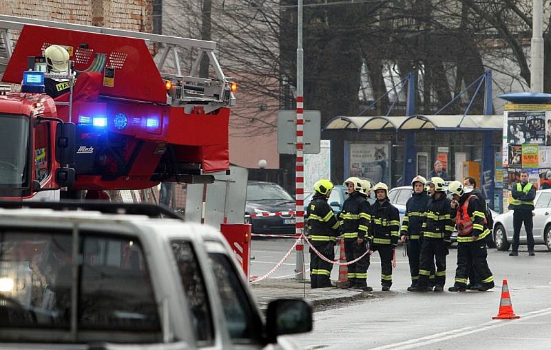 Havárie domu na Sokolské ulici ve Zlíně.