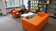 Relaxační místnost v univerzitní knihovně ve Zlíně