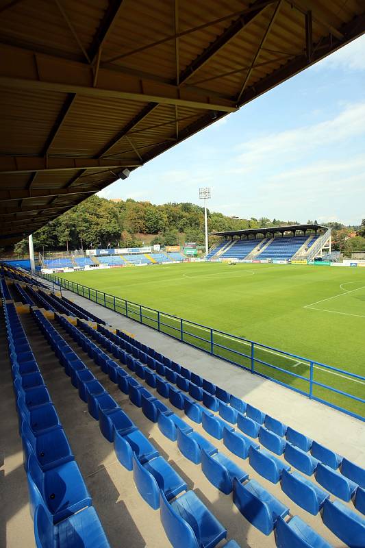 Fotbalový stadion Letná ve Zlíně.