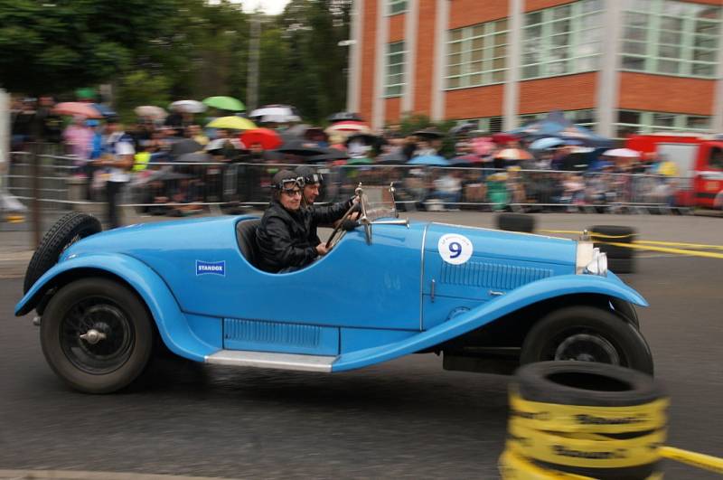 Start 49. ročník Barum Czech Rally. Bugatti