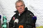Prezident ČR Miloš Zeman ve Vrběticích.