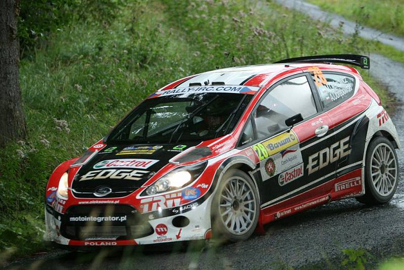 Účastníci 40. ročníku Barum Czech Rally Zlín v sobotu absolvovali osm rychlostních zkoušek v rámci 1. etapy, po které je pořád ve vedení Jan Kopecký.