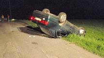 Mezi obcí Hvozdná a Veselá došlo k havárii osobního auta zn. Seat Toledo.