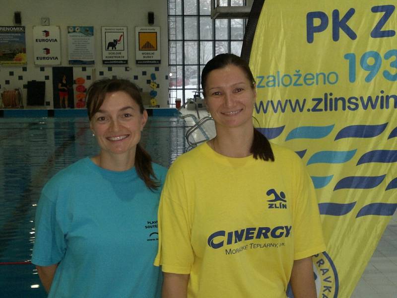 Marcela Kubalčíková (vlevo) a Alena Martinková, trenérky sportovních tříd tradičního Plaveckého klubu Zlín