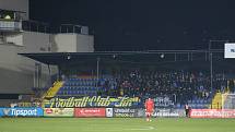 Fotbalisté Zlína (žluté dresy) v úvodním jarním zápase remizovali s Baníkem Ostrava.