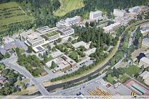 Vizualizace modernizace Krajské nemocnice Tomáše Bati ve Zlíně. Na konci roku 2024 by mohla začíst výstavba nové porodnice.