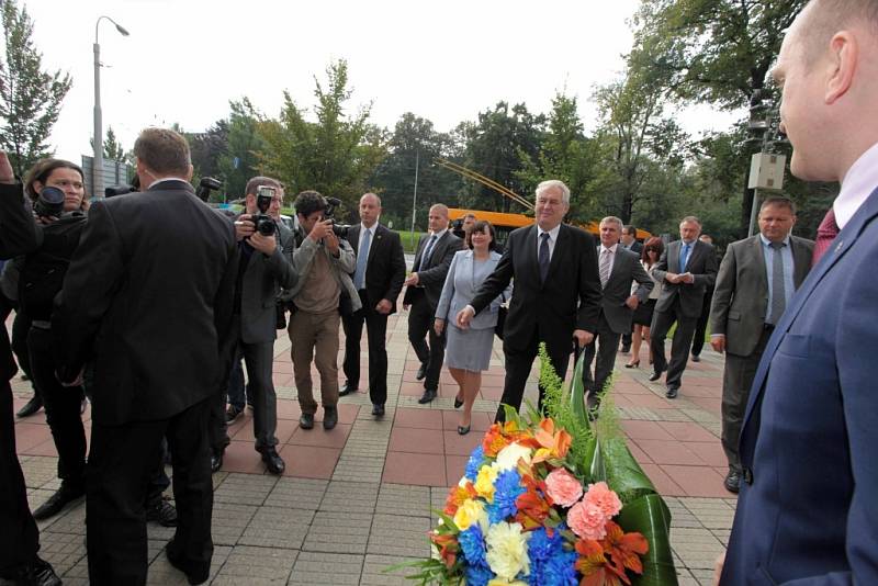 Návštěva prezidenta Miloše Zemana ve Zlínském kraji.