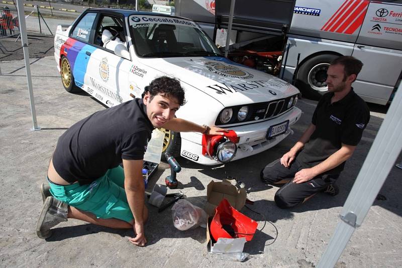 Barum Czech Rally Zlín 2014. Depo veteránů.