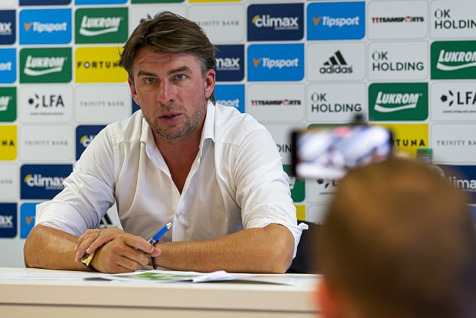 Generální manažer klubu FC TRINITY Zlín Zdeně Grygera na předsezonní tiskové konferenci