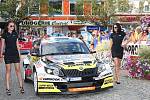 Barum rally 2015 start na náměstí Míru ve Zlíně.