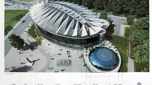 Kongresové centrum - vizualizace; Zdroj: Statutární město Zlín