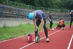 Na novém stadionu v Otrokovicích se v sobotu konalo krajské kolo požárního sportu dobrovolných hasičů.