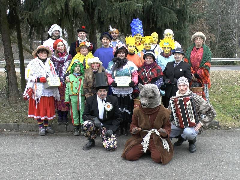 Život v obci Žlutava. Masopust