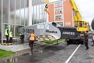 Model letadla přivezla do Zlína olomoucká společnost TechProAviation, z jejíž dílny vzešlo.