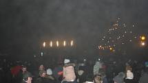 Ohňostroj se ve Zlíně schovával za hustou mlhu