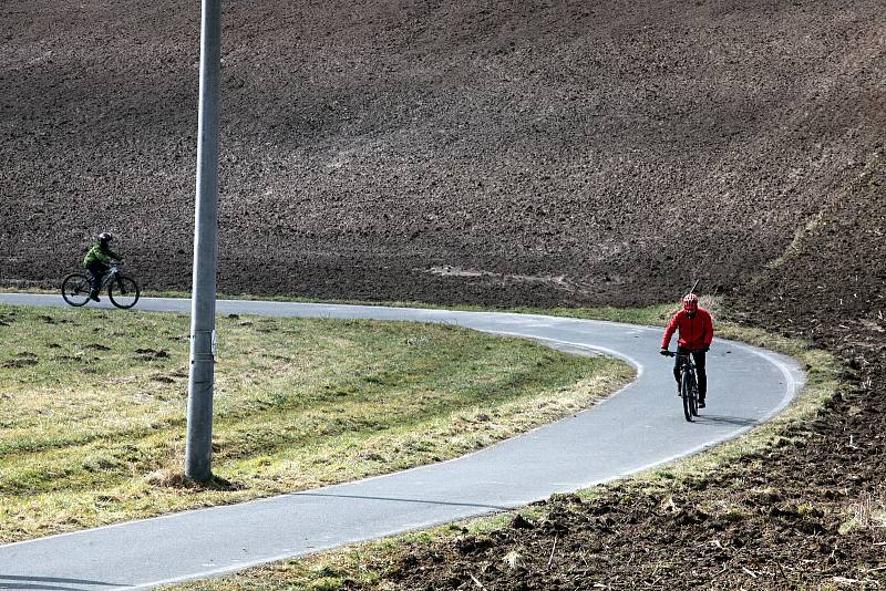 Cyklostezka ve Štípě; neděle 28. února 2021