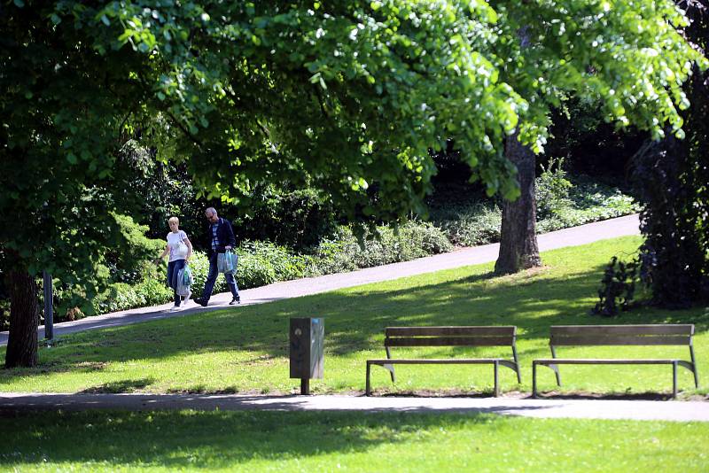 Park Sad svobody ve Zlíně.