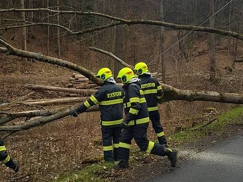 Následky bouře Sabine ve Zlínském kraji