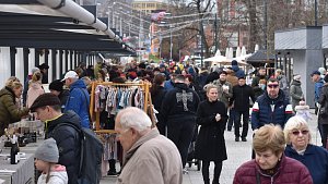 Farmářské trhy na Tržišti pod Kaštany ve Zlíně, sobota 9. března 2024.