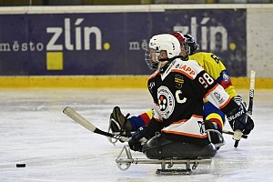 Sledge hokejista Zlína Dávid Korman.
