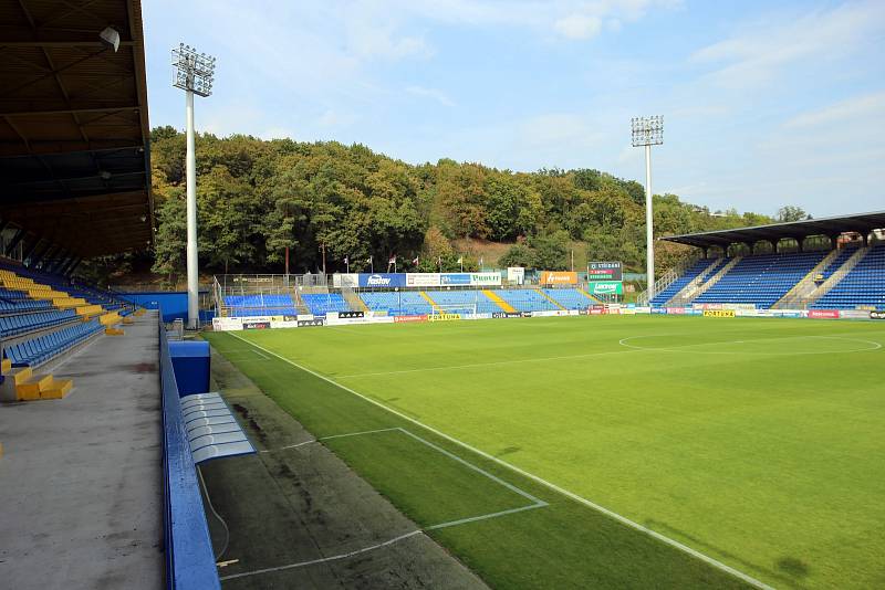 Fotbalový stadion Letná ve Zlíně.