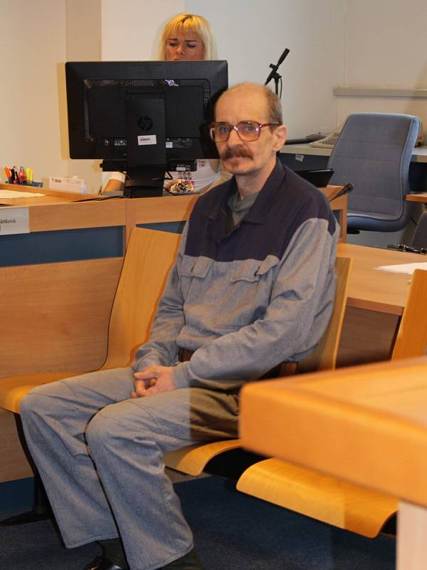 Obžalovaný Libor Vaďura u krajského soudu ve Zlíně
