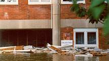 Povodně v roce 1997 v Otrokovicích.