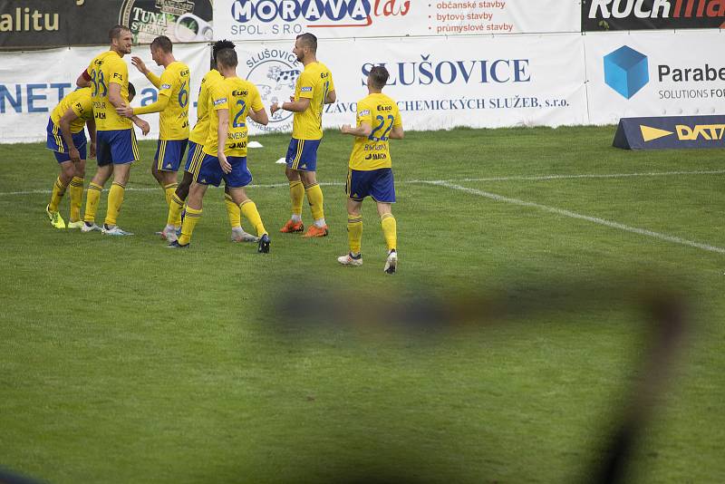 Zlín - Zápas skupiny o záchranu FORTUNA:LIGY mezi FC Fastav Zlín a SFC Opava. Zlín, gól.