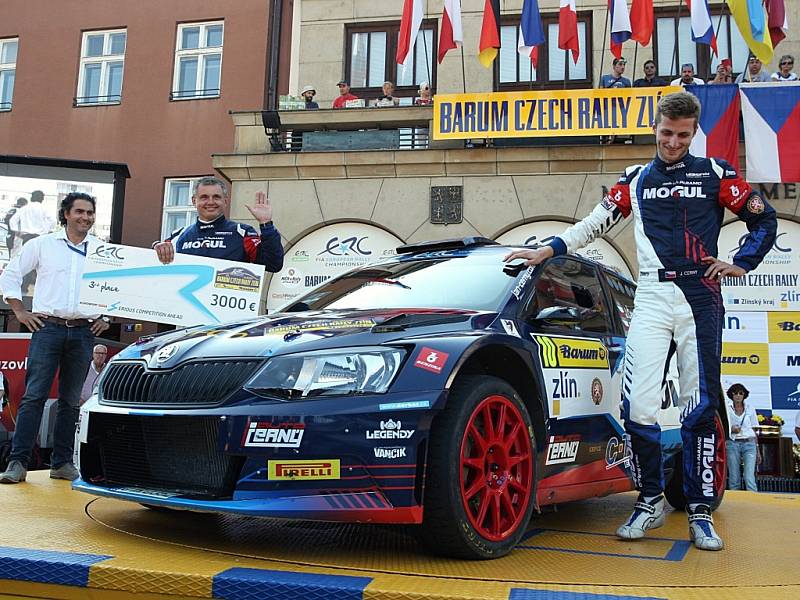 Barum Czech rally Zlín 2016. 1. místo J. Kopecký a P. Dresler