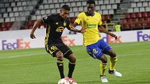 Zápas Evropské ligy FC FASTAV Zlín - FC Sheriff Tiraspol na Andrově stadionu v Olomouci