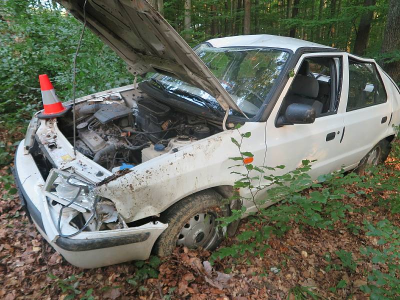 Devatenáctiletý řidič vozidla Škoda Felicia havaroval v sobotu mezi obcemi Svatý Štěpán a Štítná nad Vláří.
