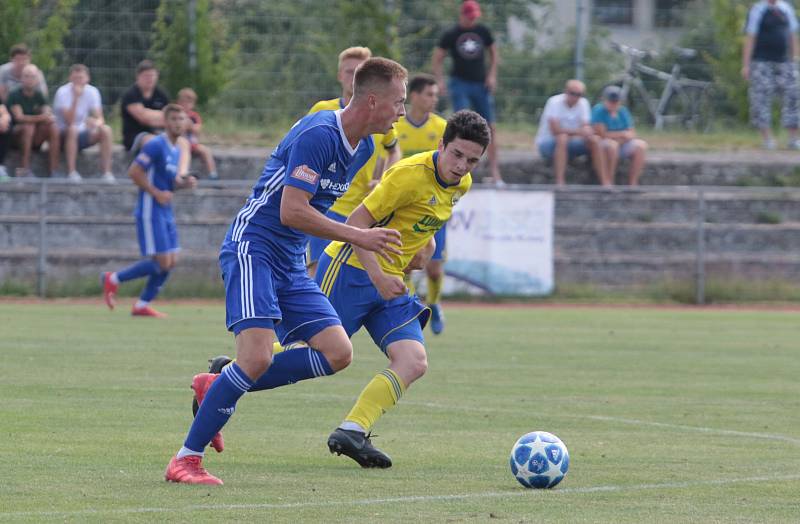 Fotbalisté Zlína B v úvodním zápase třetí ligy prohráli na hřišti Uničova 2:4. Foto: pro Deník/Jan Zahnaš